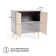 Herringbone 80cm Sideboard