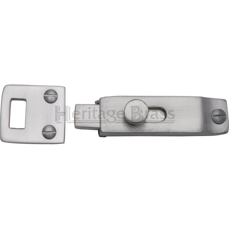 Heritage Brass Heritage Slide Bolt, Satin Chrome