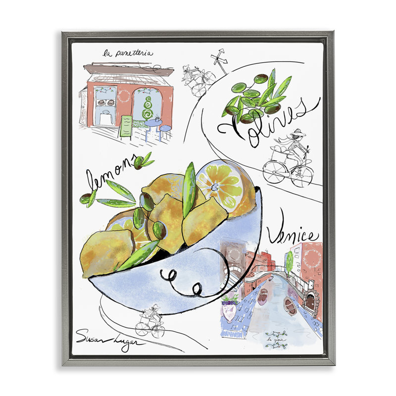 Cadre flottant de la collection Italian Kitchen S Croquis, conception par Susan Lugar, H 31 po x l 25 po