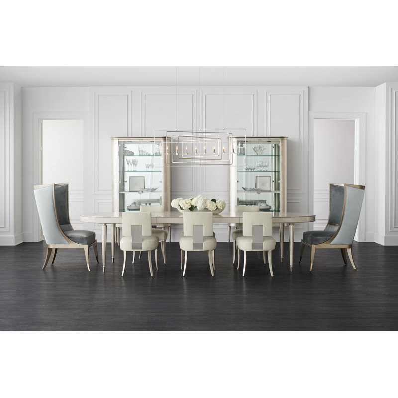 Maple Oval Metal Base Dining Table