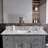 48" White Carrara Marble Backplash For Vanity Sink Top