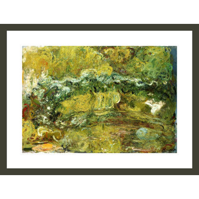 The Japanese Bridge by Claude Monet -Framed Giclee Print
