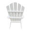 Chaise Adirondack pour enfants en bois pour l'extérieur ou l'intérieur, blanc