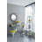 Evelyn Round Wall Mirror - D31x5" - Black