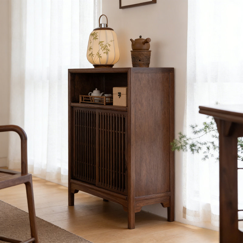 Nouvelle armoire décorative style chinois, H 35,43 po x l 31,5 po x P 14,96 po