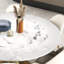 Light luxury modern simple round rock table-102437868