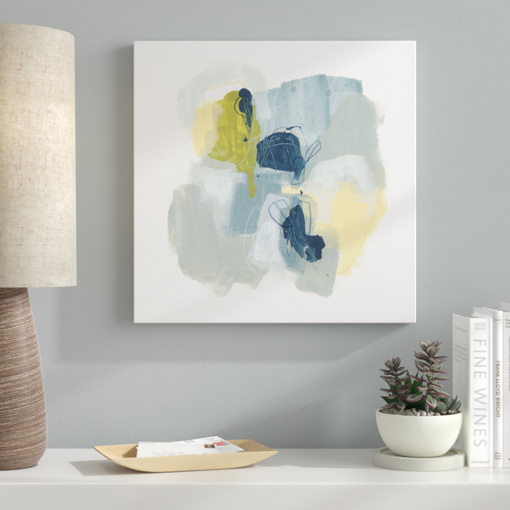 " Water Motion II " by June Erica Vess Painting Print Mercury Row® Teen