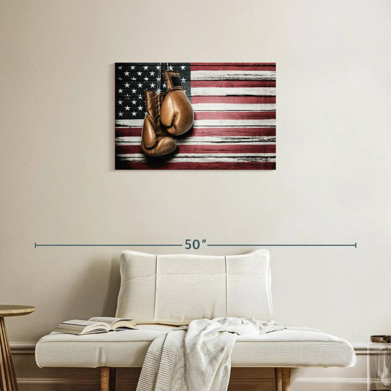 Borges American Boxing, 20" H x 30" W