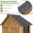 Outdoor Storage Cabinet with Adjustable Shelf & Lockable Doors, Wood & Metal for Garden Patio