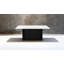 Table de salle à manger 69 pouces rectangulaire en faux marbre