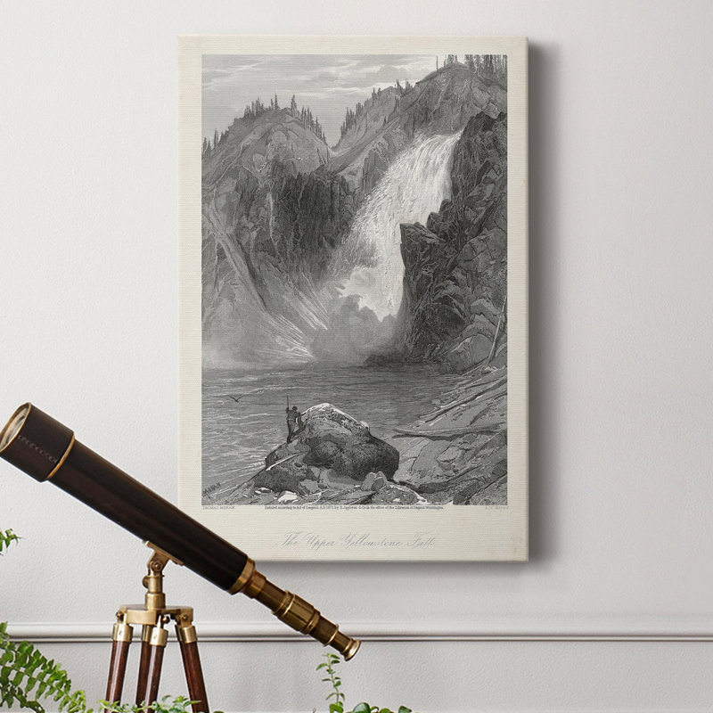 The Upper Yellowstone Falls - Impression, H 48 po x l 32 po x P 1 po