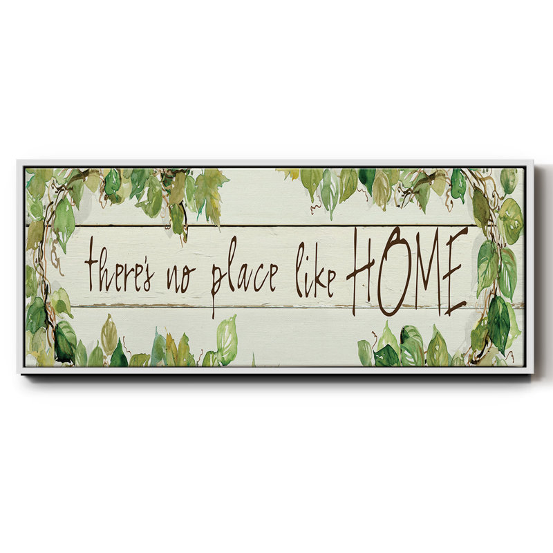 No Place Like Home- Framed Canvas