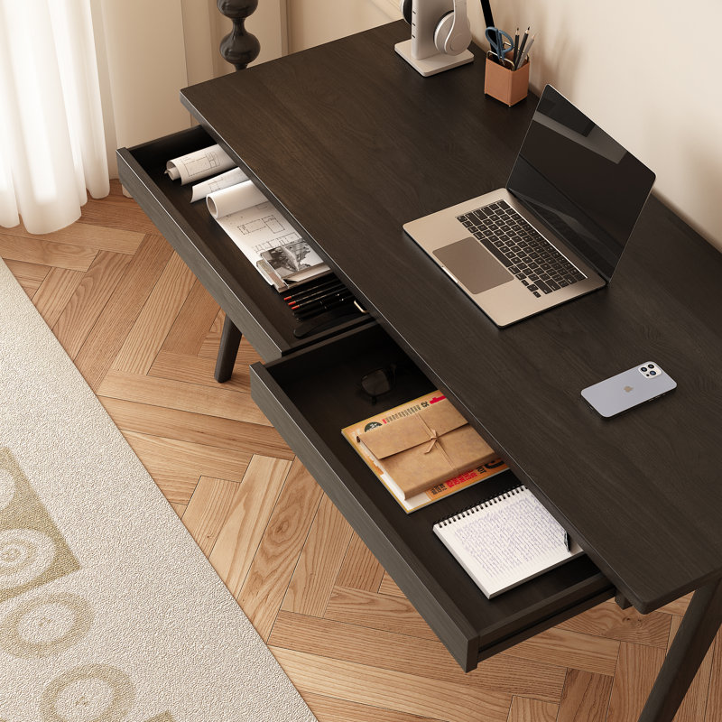 Bureau d'écriture rectangulaire L 48 po Lennex, H 30 po x l 59 po x P 24 po , Noir