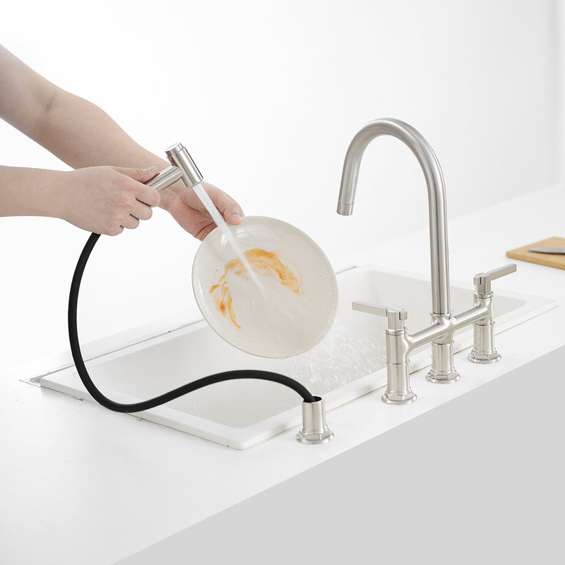 VIBRANTBATH Kitchen Faucet, Nickel