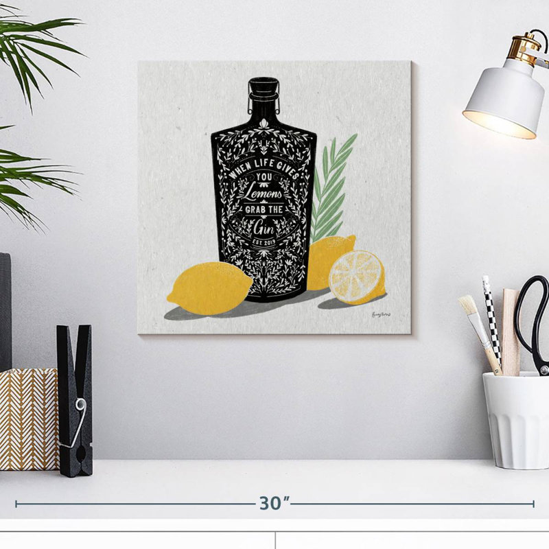 Tergel fruité spiritueux gin, H 16 po x l 16 po