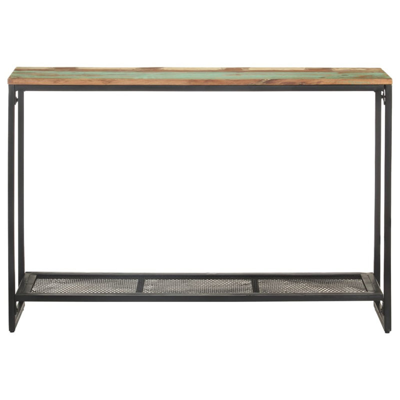 Olive 110cm Solid Wood Top Console Table, Brown