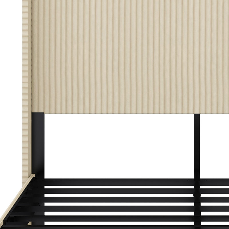 Lit plateforme à assemblage sans effort avec ports de charge USB et performance silencieuse