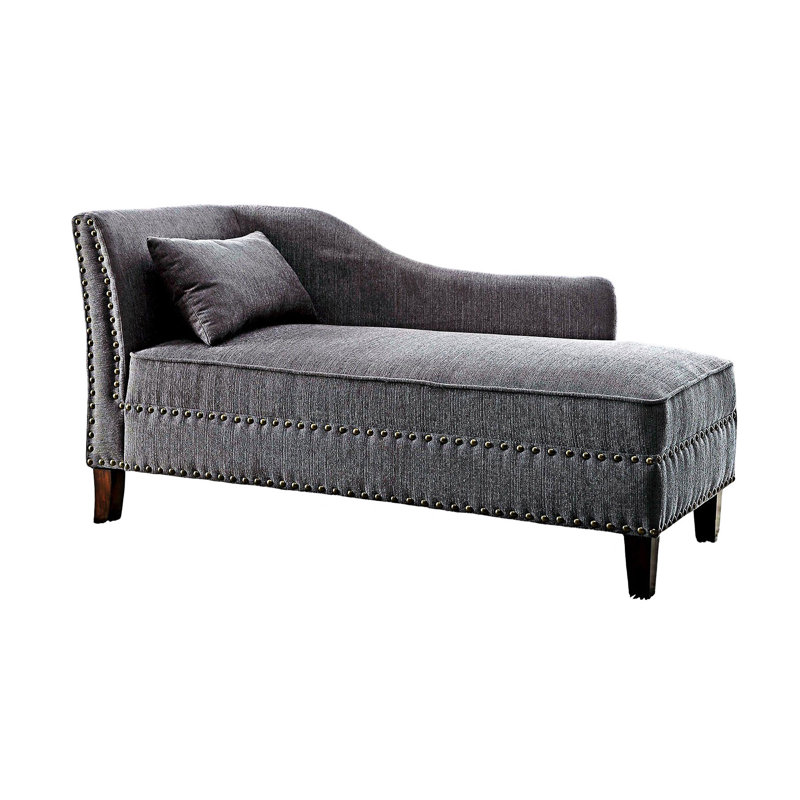 Chaise avec coussin, Gris
