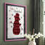 «Chequered Snowman II», reproduction encadrée - bois massif-1038219924-1038219923
