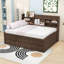 Lit capitaine en bois 3 tiroirs avec lit gigogne simple et tablettes-61750092