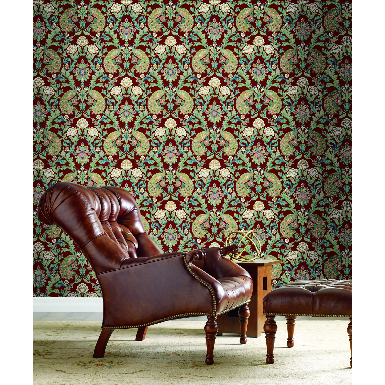 Harmony Floral Wallpaper, Red