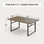 Ensemble repas pour 6 personnes avec table rectangulaire