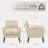 Mid-Century Accent Chairs, Modern Living Room Chairs With Linen Fabric-114216965