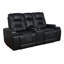 Causeuse double capitonnée avec console Ikeshia