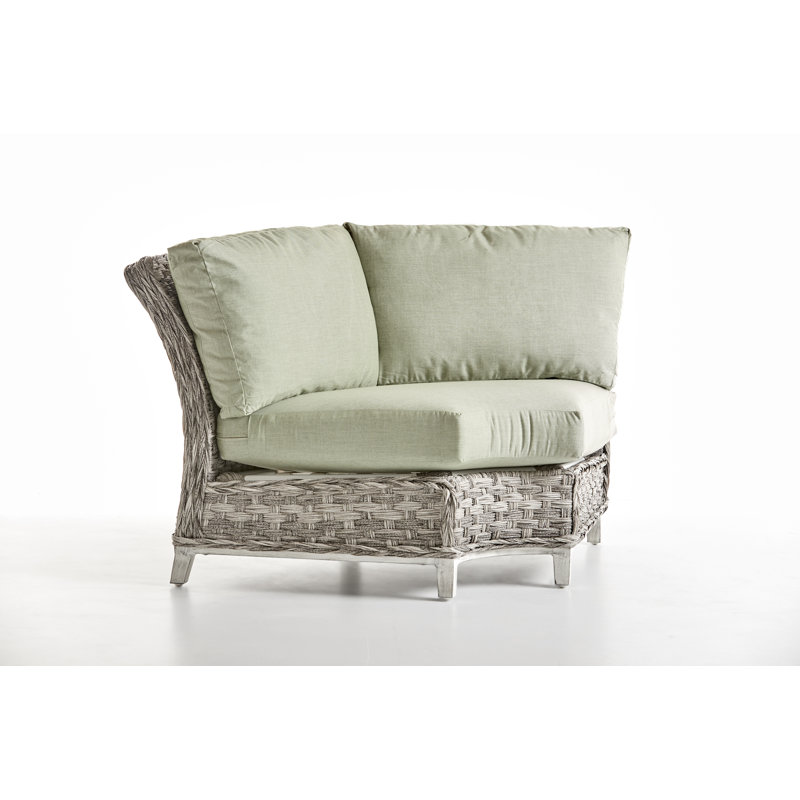6 - Person Patio Conversation Set with Cushions, Canvas Canvas Sunbrella® Canvas, Light Pebble Gray