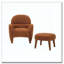 Chaise de loisir rembourrée avec repose-pieds-72487823