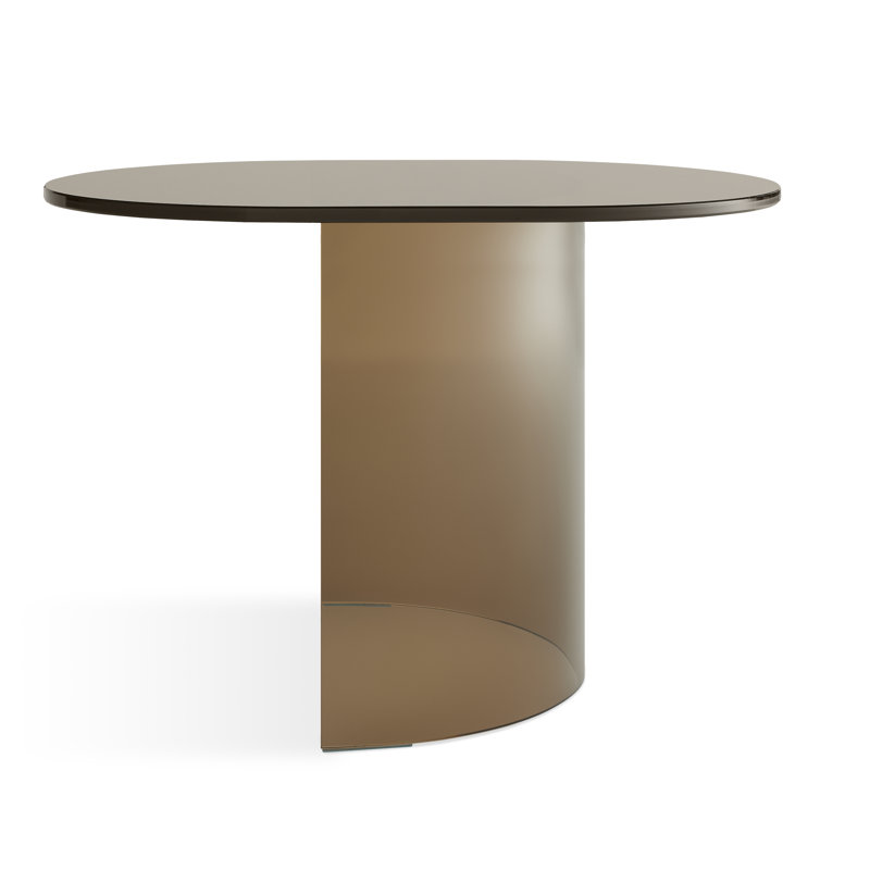 Half Past Glass End Table, 14" H x 21" W x 16" D