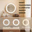 Coiffeuse compacte avec fonction de rangement