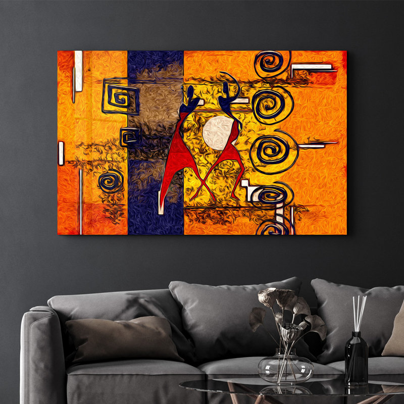 Peinture élégante en verre trempé de 27,6 po x 43,3 po | 100% verre trempé, épaisseur: 0,16 pouce | Œuvre imprimée UV, parfaite pour la décoration intérieure et les intérieurs modernes, des visuels époustouflants pour toute pièce
