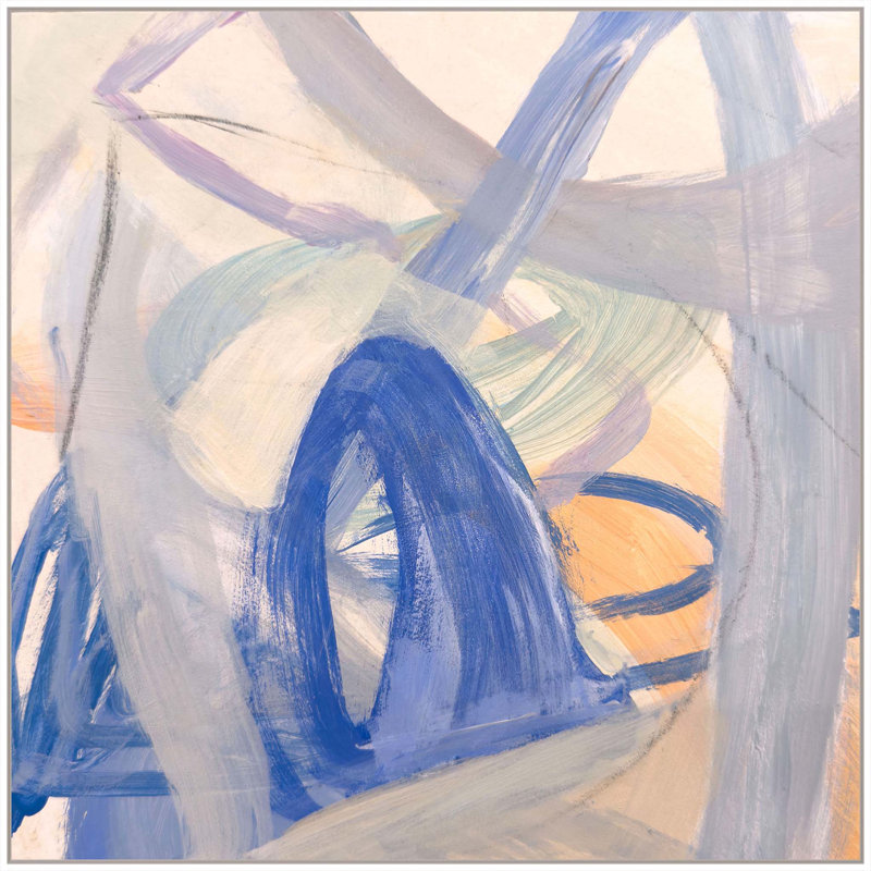 «Mini Provenance 2» par Katie Ré Scheidt, Cadre flottant blanc, H 25,25 po x l 25,25 po