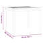 Colford Square Acacia Outdoor Dining Table , 90cm cm W 90cm cm D