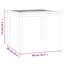 Colford Square Acacia Solid Wood Outdoor Dining Table - 90 cm W 90 cm D