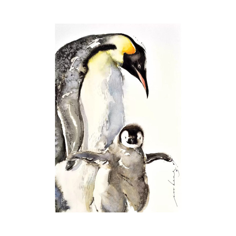 Penguin by Soo Beng Lim - Wrapped Canvas Print, 20.32 cm H x 30.48 cm W
