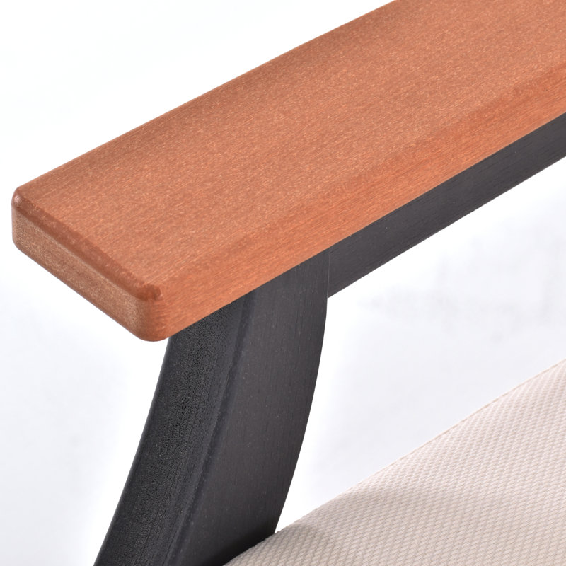 Chaise longue pivotante en PEHD Eastlake, fauteuil d'extérieur résistant aux intempéries