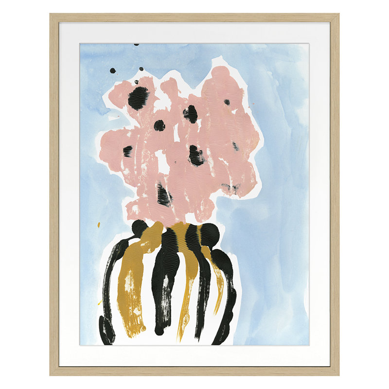«Floral Study 3» par Stefano Altamura - reproduction d'un seul cadre, Cadre en chêne nordique, H 20 po x l 16 po x P 1,5 po