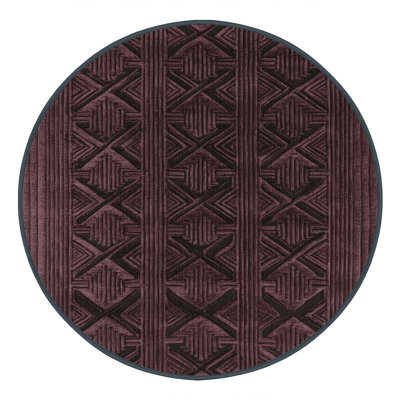 Machine Washable Trellis Brown Area Rug
