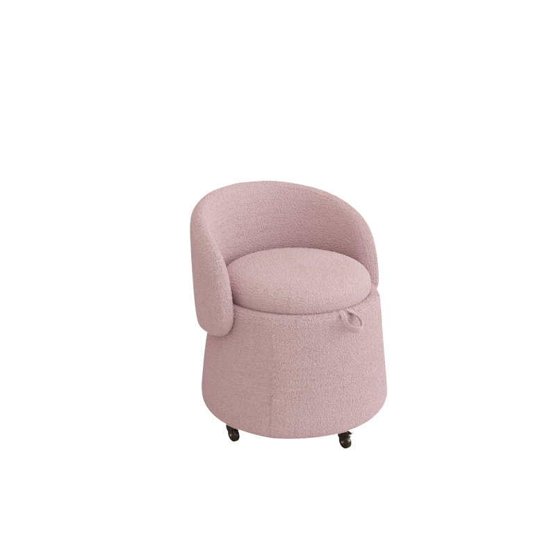 Accent Stool, Pink