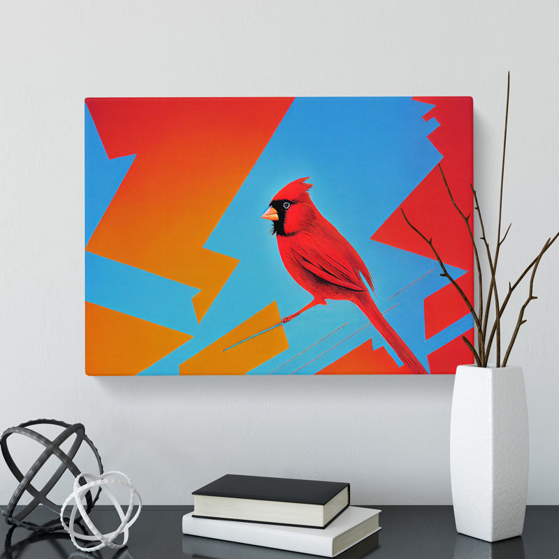 Cardinal Bird Vol.3 - Wrapped Canvas Print, 50cm H x 76cm W x 3cm D