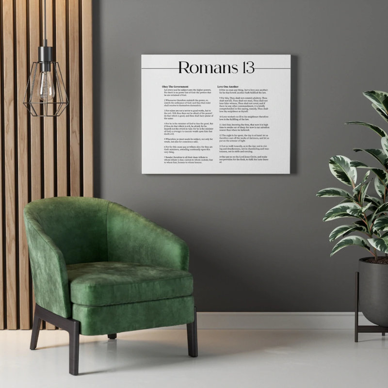 Romans 13 - Wrapped Canvas Print, 61cm H x 76cm W