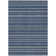 Machine Washable Indoor/Outdoor Christain ACN1414 Navy Rug
