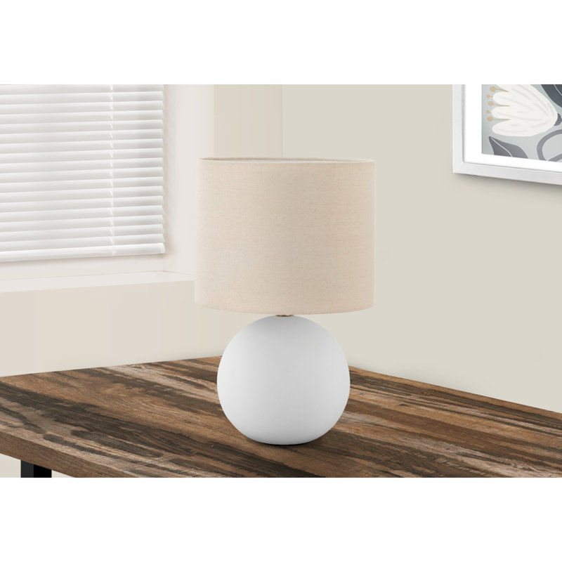 Contemporary Ceramic Table Lamp with Shade (Revised)