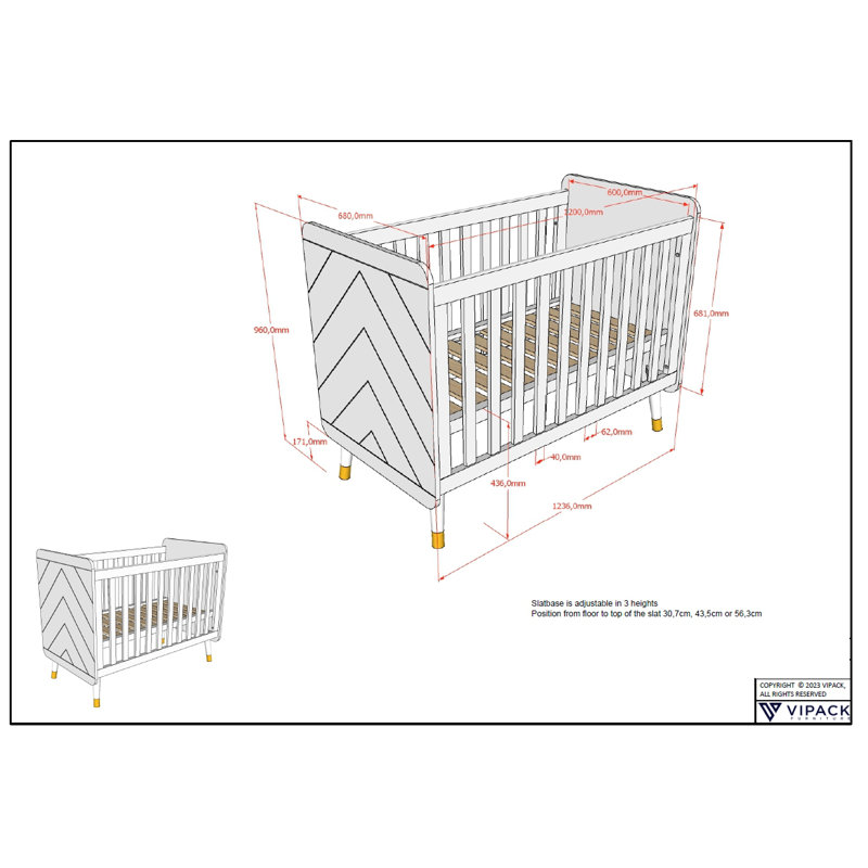 Billy Baby bed, Green