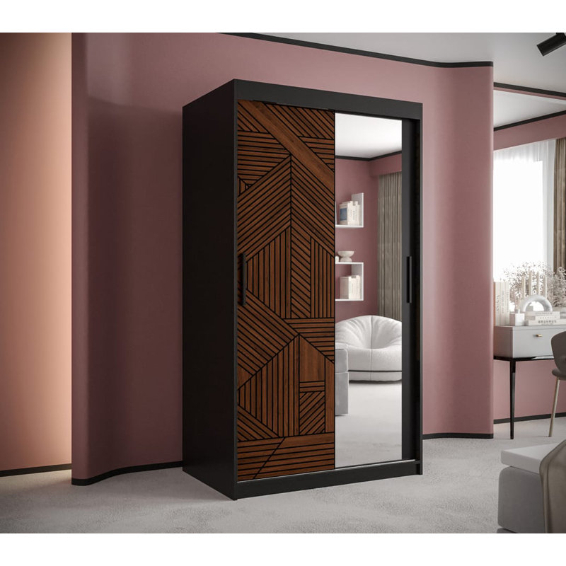 Shep 2 Door Manufactured Wood Wardrobe