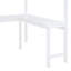 Lit mezzanine double avec bureau et tablette