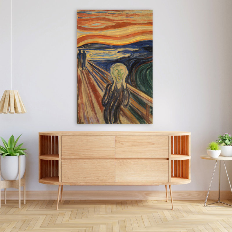 The Scream - Art figuratif expressionniste, H 48 po x l 32 po