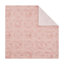 Ensemble de couette 6 pièces imprimé cowgirl rose western avec revers à rayures florales - Ensemble de literie en microfibre